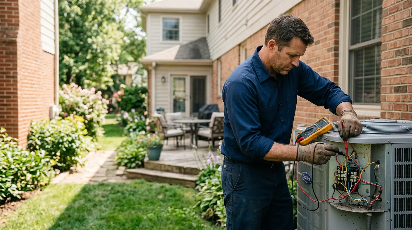 HVAC technician working near Bell, CA